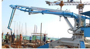 Camion à flèche de placement de béton hydraulique mobile de 21 m de la marque JIUHE, équipement de construction chinois - Product Image 3