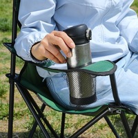 Fauteuil pliant compact en acier au carbone pour l'extérieur, style glamping, pour croquis, pique-nique, pêche, camping et loisirs