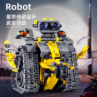 Juego de Bloques de Construcción STEM 3 en 1, Robot Programable Creativo, Rompecabezas para Adultos, Control Remoto, Juguetes de Bloques de Construcción, Juguete DIY para Niños