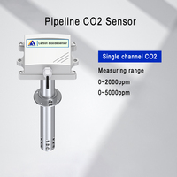 Capteur de dioxyde de carbone CO2 de type conduit d'air de haute précision, qualité industrielle, avec sortie RS485, alimentation 24V