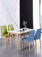 Ensemble de table et chaises de salle à manger en plastique durable de luxe moderne, pour la maison, le bureau, l'école, design européen, marque ZEHAO