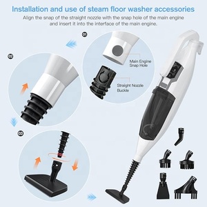Balai à <span class=keywords><strong>vapeur</strong></span> multifonctionnel avec tête rotative avec accessoires <span class=keywords><strong>nettoyeur</strong></span> à <span class=keywords><strong>vapeur</strong></span> pour sols durs cuisine - Product Image 3