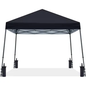 Custom Logo Printed Outdoor Sports Tent with Slant Leg Waterproof Foldable 10x10 Pop Up Canopy