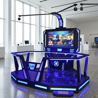 Plataforma de Realidad Virtual Comercial Topvoy TV-VR-008 de Acero para Interiores, Estación de Realidad Virtual HTC de Gran Espacio para Caminar y Simulador de Movimiento Libre, 100-500 kg