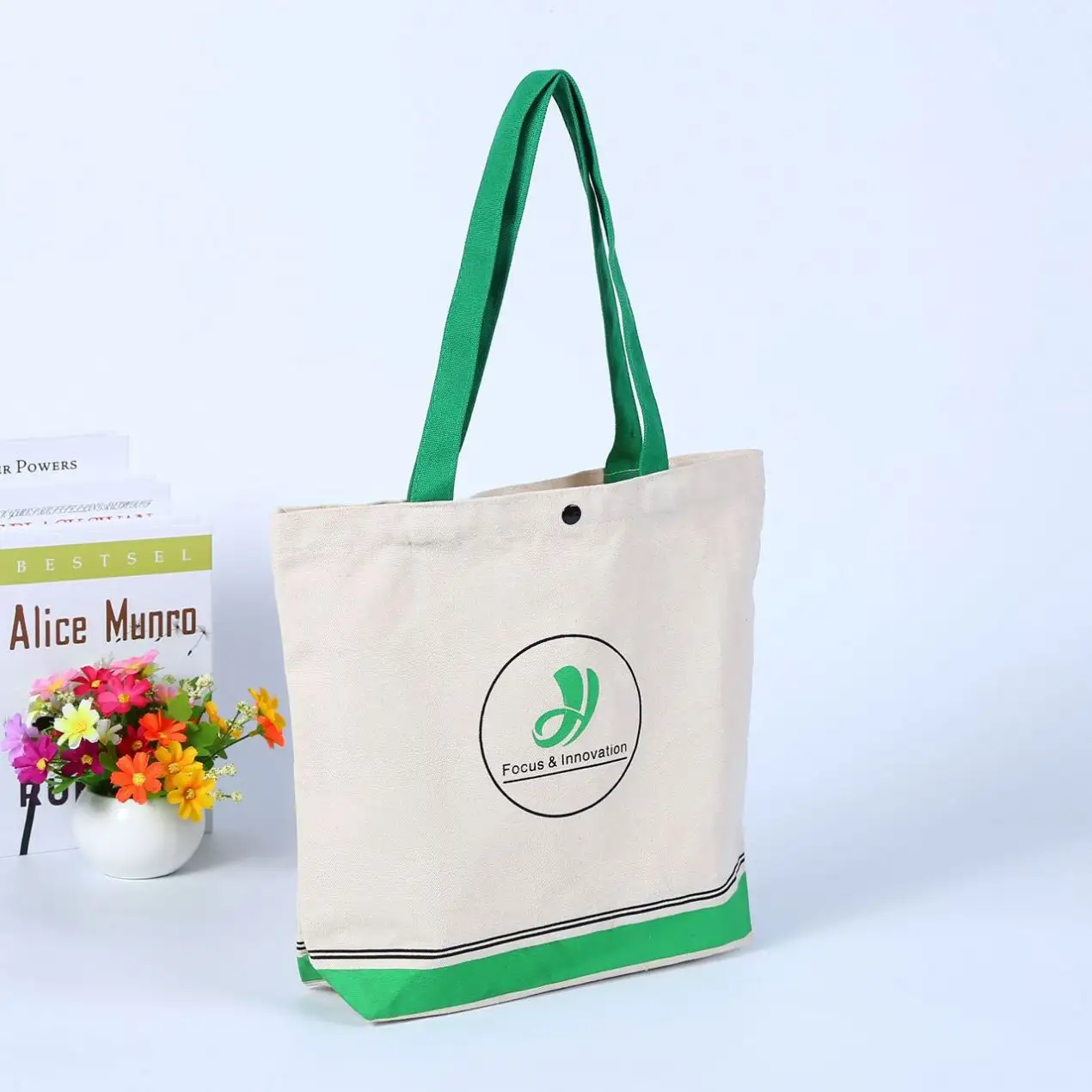 Toptan alışveriş çevre dostu özelleştirilmiş ucuz ekolojik bez torbaları logoları ile özel baskılı Logo