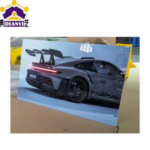 Cadre d'impression acrylique UV d'éclairage décoratif de voiture rétro-éclairé sans cadre Cuadro Led De Coches Cl sicos - Product Image 2