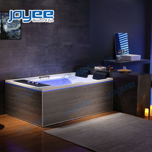 JOYEE nuevo diseño <span class=keywords><strong>cascada</strong></span> whirlpool rectángulo bañeras de hidromasaje portátil cubierta grande masaje jacuzzi interior spas - Product Image 1