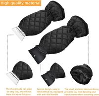 Gant gratte-glace imperméable pour pare-brise et vitres de voiture