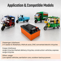 Batterie de vélo électrique au lithium-ion 60V 72V 100Ah 160Ah 200Ah, directement de l'usine OEM, avec BMS Bluetooth, prix de gros usine