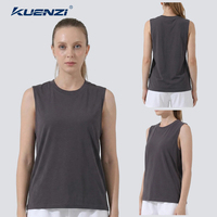 Débardeur sans manches Kuenzi personnalisé avec logo, coupe standard 5X, 100% coton 220GSM, pour femme