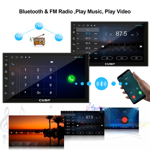 Autoradio universel Android 7 pouces avec écran tactile, GPS, navigation, unité <span class=keywords><strong>centrale</strong></span> multimédia, radio, CarPlay sans fil, Android Auto, Bluetooth - Product Image 3