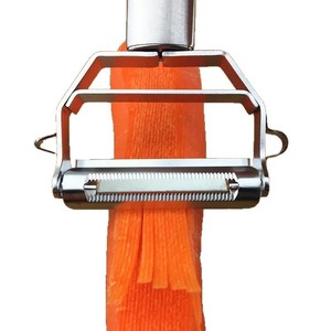 Râpe en acier inoxydable 18 cm, éplucheur multifonction pour fruits et légumes, outil manuel - Product Image 4