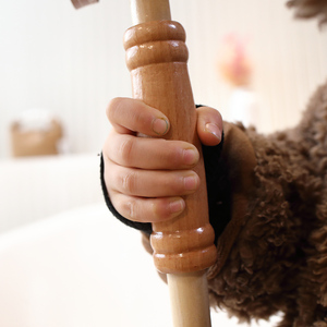 소리와 바퀴가 달린 고품질 봉제 취미 말 스틱 장난감 어린이를위한 스틱에 맞춤형 말 헤드 도매 및 OEM 가능 - Product Image 4