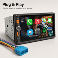 Autoradio stéréo Plug and Play pour Nissan Rogue Versa Sentra Frontier Cube avec CarPlay, Android Auto, écran tactile et Bluetooth