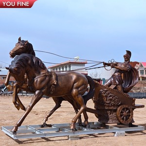 Outdoor Lebensgröße Apollo Chariot Pferd Bronze Skulptur Statue - Product Image 3