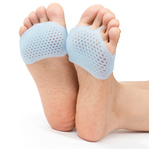 Nouvelle Couleur Matériau Standard Respirant Conception Nid d'Abeille Gel SEBS Doux Élastique Manchon <span class=keywords><strong>de</strong></span> Soulagement <span class=keywords><strong>de</strong></span> la Pression sur l'Avant-Pied Coussinet Métatarsien - Product Image 5