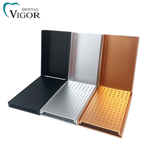 Support de fraises dentaires autoclavable en aluminium, 152 trous, boîte de rangement professionnelle pour stérilisation, blocs de polissage et de brosse - Product Image 3
