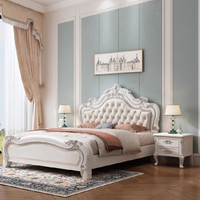 Lit rembourré moderne et simple pour adultes, tailles Queen et King, lit de luxe moelleux avec rangement, cadre de lit élégant, mobilier de chambre, vente en gros pour appartements
