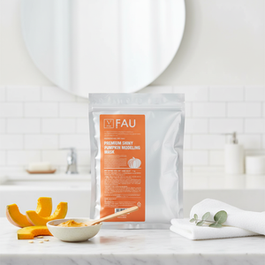 Fau หน้ากากฟักทองเคลือบเงาแบบพรีเมี่ยม80G SOS line แบบผสมหน้าการรักษาสิวส่วนผสมทางโภชนาการวิตามินเพิ่มความกระจ่างใส - Product Image 2