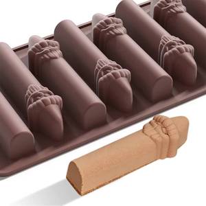 MUYULINS factory 8-cavity cake LFGB platinum non-stick BPA-free <b>silicone</b> chocolate mold - Product Image 1