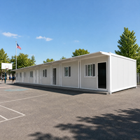 Casa Container Pieghevole in Acciaio Zincato di Alta Qualità, Dormitorio Mobile di Lusso da 20 Piedi per Campi di Lavoro