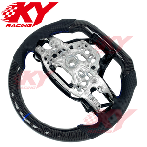 Interior Accessories <b>for</b> Mustang 2026 2025 2024 Dark Horse GT Genuine Leather Customized Regular Carbon Fiber Car <b>Steering</b> <b>Wheel</b> - Product Image 3