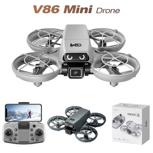 Drone V86 en gros avec positionnement par flux optique, évitement intelligent des obstacles, servo-commande et télécommande pliable - Product Image 1