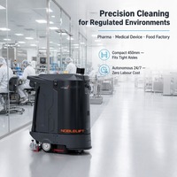 Robot de Limpieza de Pisos Autónomo Compacto de 450 mm con Tanque de 38 L, LFP, LiDAR 3D, para Limpieza de Bordes, Ideal para Comercios, Sector Salud y Hostelería