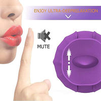 Rose Leistungsstarker Oraler Nippel-Klitoris-Stimulator Massagegerät für Frauen USB-Spielzeug Schwingende Zunge Leckender Vibrator Erotik-Spielzeug