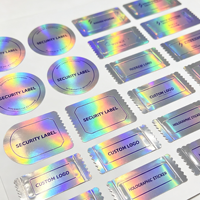 Étiquette de sécurité holographique personnalisée en rouleau, autocollant adhésif pour emballage, pour conteneur de 3 ml