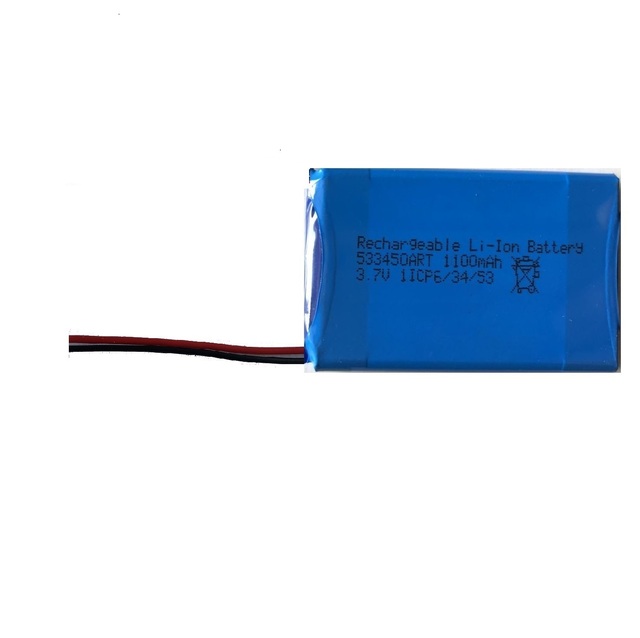 533450 3.7v Recharger Battery Pack 523450AR 533450ART 1000mAh 1100mAh Lithium Ion Batteries for Dataloggers GPS