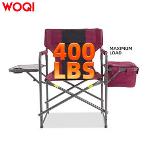 Chaise pliante de réalisateur Woqi avec glacière et table latérale, en aluminium et tissu Oxford, pour usage extérieur - Product Image 2