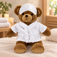 Ours en peluche marron personnalisé, jouet en peluche doux, animal en peluche mignon, poupée ours câline, cadeau pour enfants, fabricant OEM ODM