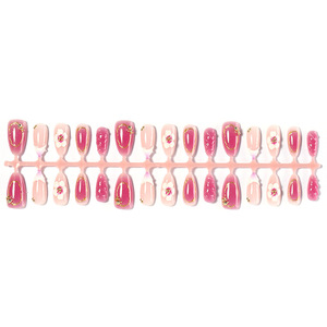 Uñas Postizas de Moda, Uñas Medianas Reutilizables Hechas a Mano, Uñas Postizas 3D al por Mayor - Product Image 4