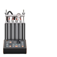 ANCEL ANJ400 Probador y Limpiador de Inyectores GDI de 4 Cilindros, Limpieza Ultrasónica, Prueba de Resistencia, Fugas y Flujo, 110V 220V
