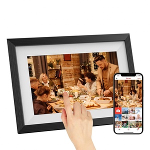 Digital Photo Frame Manufacturers <b>Led</b> Wall Electric Picture Frames Factory Support Custom 10.1'' Wooden 10.1 IPS 1080P Wood - Product Image 3