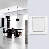 Commutateur Tuya Zigbee pas de neutre pas de condensateur bouton poussoir EU UK 600W/Gang Google Home Alexa mur intelligent WIFI/commutateur Zigbee