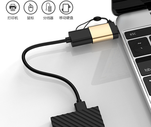 Customize OEM Logo USB 3.0 to USB 3.1 Type C <strong>OTG</strong> Convertor <strong>Adaptor</strong> With Key Chain - Product Image 5