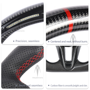 Volant de direction en fibre de carbone durable personnalisé Megalomania pour I30N Elantra Sonata <span class=keywords><strong>Genesis</strong></span> - Product Image 3