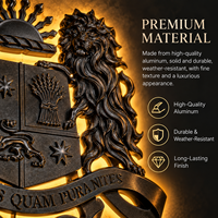 Enseigne lumineuse personnalisée avec logo rétroéclairé, enseigne murale en métal 3D, lumière halo LED chaude pour hôtel, bureau, réception, image de marque