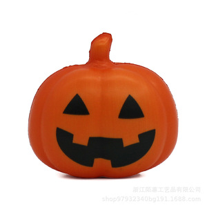 Halloween Pumpkin Stress Relief Toy Plastic Slow <b>Rebound</b> Gift Classic Style Jack O Lantern - Product Image 2