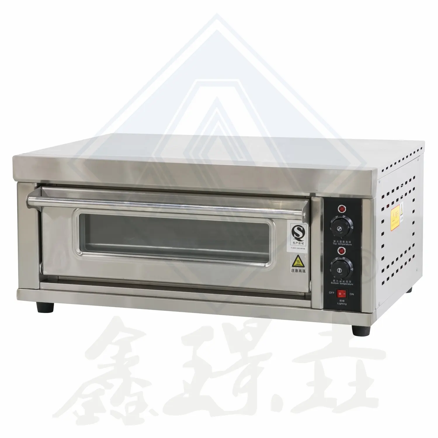 Commercial bakery gas single deck oven electric pizza oven commercial 1 deck tray oven