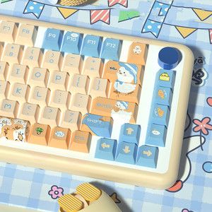 Teclas PBT XDA con diseño de pato, versión US/KR para teclados mecánicos DZ60/RK61/64/<span class=keywords><strong>GK61</strong></span>/68/75/84/980/104 - Product Image 4
