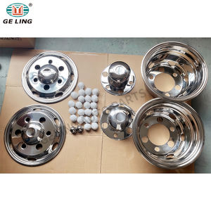 Universelle 17,5 Zoll 6-Loch Edelstahl Radnabenverkleidung für Pickup und LKW von Isuzu, Toyota, <span class=keywords><strong>Hino</strong></span>, Nissan, Mitsubishi - Product Image 1