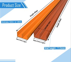 Perfil de PVC en Forma de E de Diseño Único para Paneles de Pared e Instalación en Techo, Impermeable, Duradero, Disponible para la Venta en India - Product Image 2