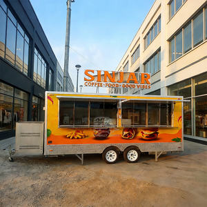 Remorque mobile rapide pour barbecue entièrement équipée, chariot à nourriture pour poulet frit, hamburgers, café, collations, hot-dogs - Product Image 5