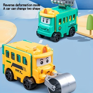 Juguete de Coche QY para Bebés, con Fricción, Reversión, Deformación, Deslizamiento y Transformación, Anti-Impactos, 2 en 1, de Plástico, Educativo - Product Image 2