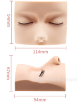 Nouveau petit mannequin d'extension de cils tête de cils pratique poupée factice beauté académie école formation tête
