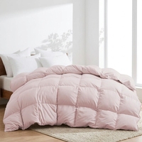 Couette en duvet de plumes d'oie blanches extra moelleuses, légère, de haute qualité, cousue en boîte, respirante, pour toutes les saisons