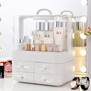 Multifunctional Makeup Organizer Clear Cases Drawer Plastic Cosmetics Organizer Storage Box